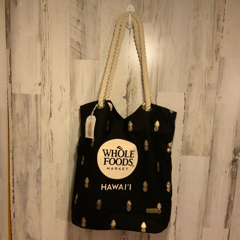 Whole Foods Market Hawaii Aloha Rope Tote Bag